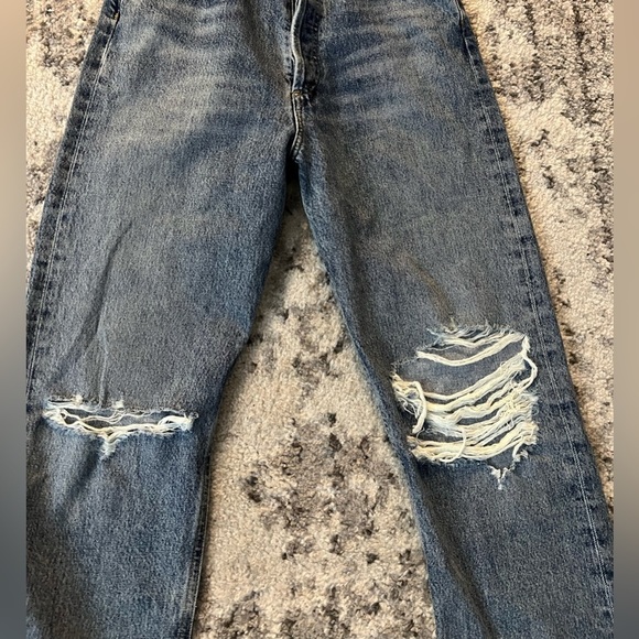 AGOLDE 90s Pinch Waist BACKDROP High Rise Straight Leg Jeans Y. - Picture 11 of 15